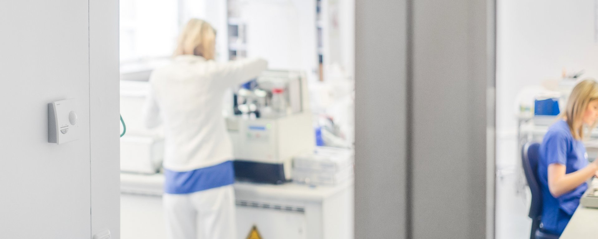 Blick in einer Zimmer der Pathologie